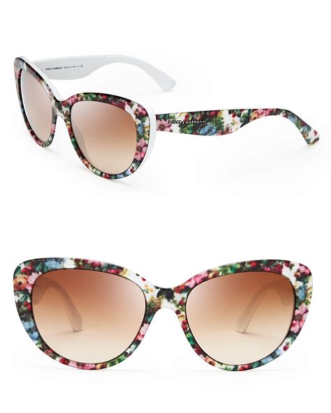 dolce gabbana flower print sunglasses|Dolce & Gabbana sunglasses women's.